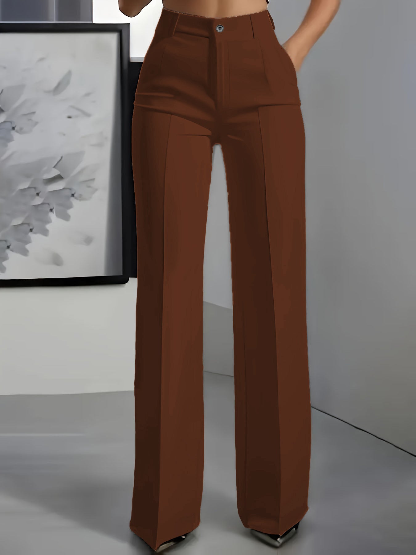 Pantalon Élastique Élégance Moderne
