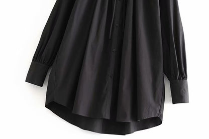 Blouse Romantique à Col Froncé et Manches Bouffantes