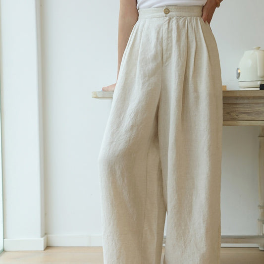 Pantalon Long en Lin 100 % Naturel
