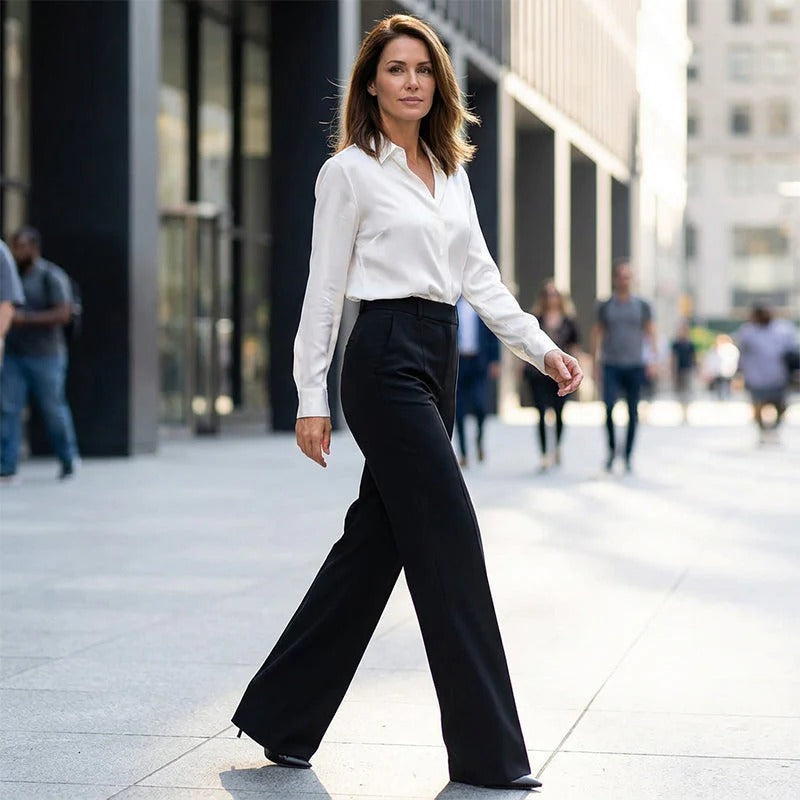 Pantalon Élastique Élégance Moderne